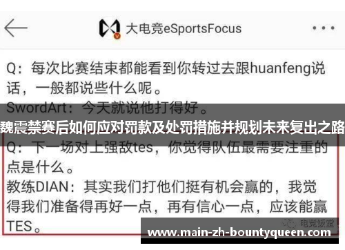 魏震禁赛后如何应对罚款及处罚措施并规划未来复出之路